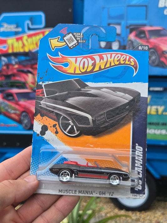 1969 Camaro convertible-black