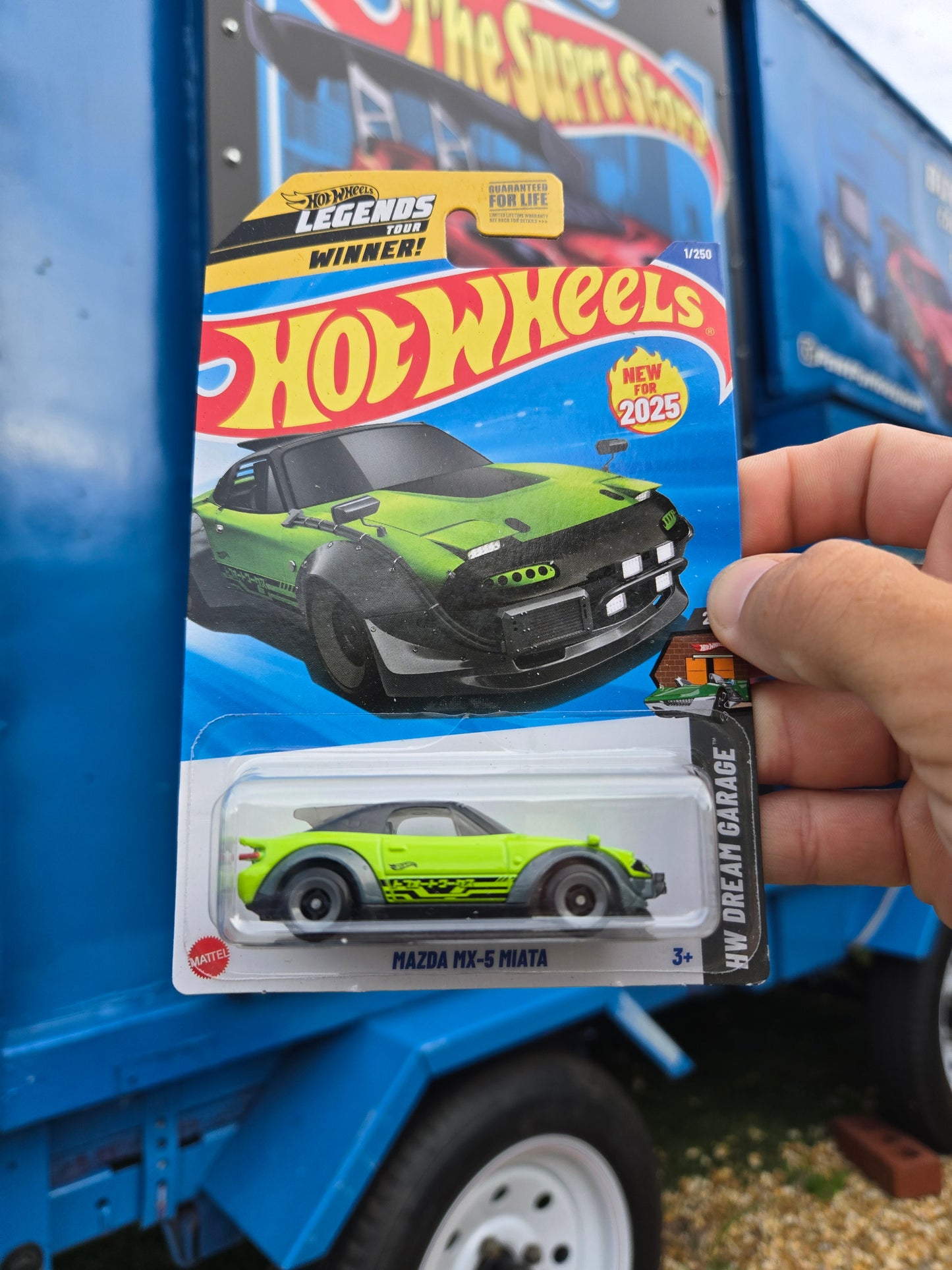 ‘91 Mazda MX-5 Miata (legends tour winner)- green