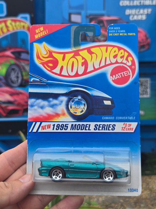1995 Camaro convertible, blueishgreen