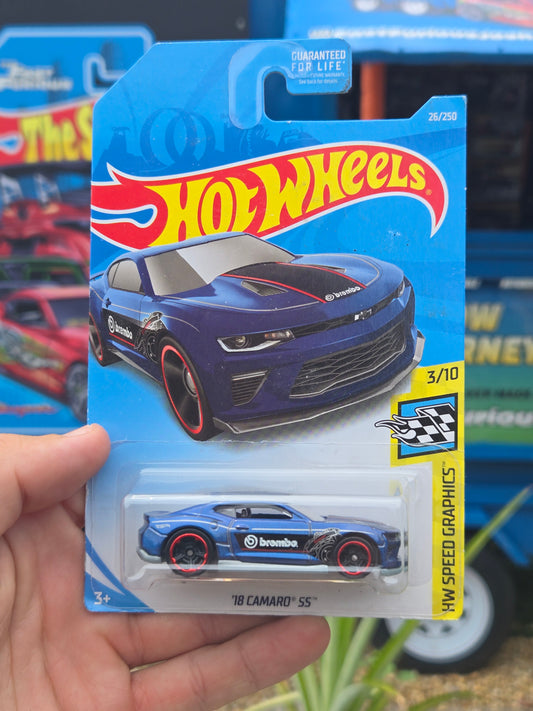 2018 Camaro SS blue
