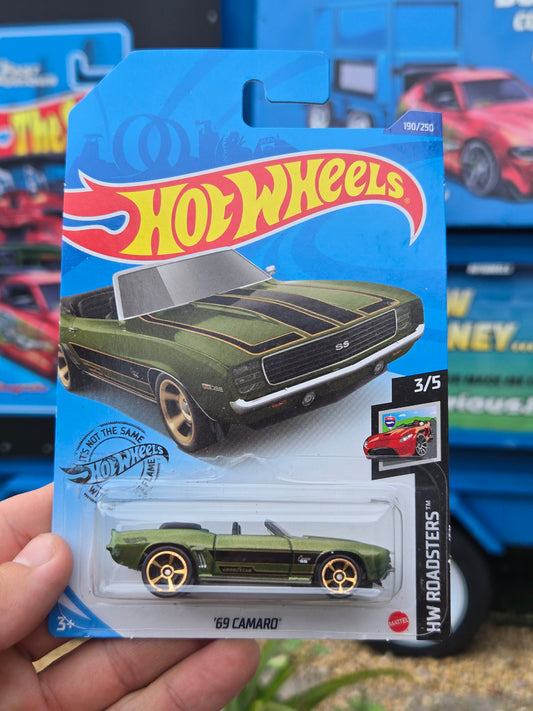 1969 Camaro convertible-green 