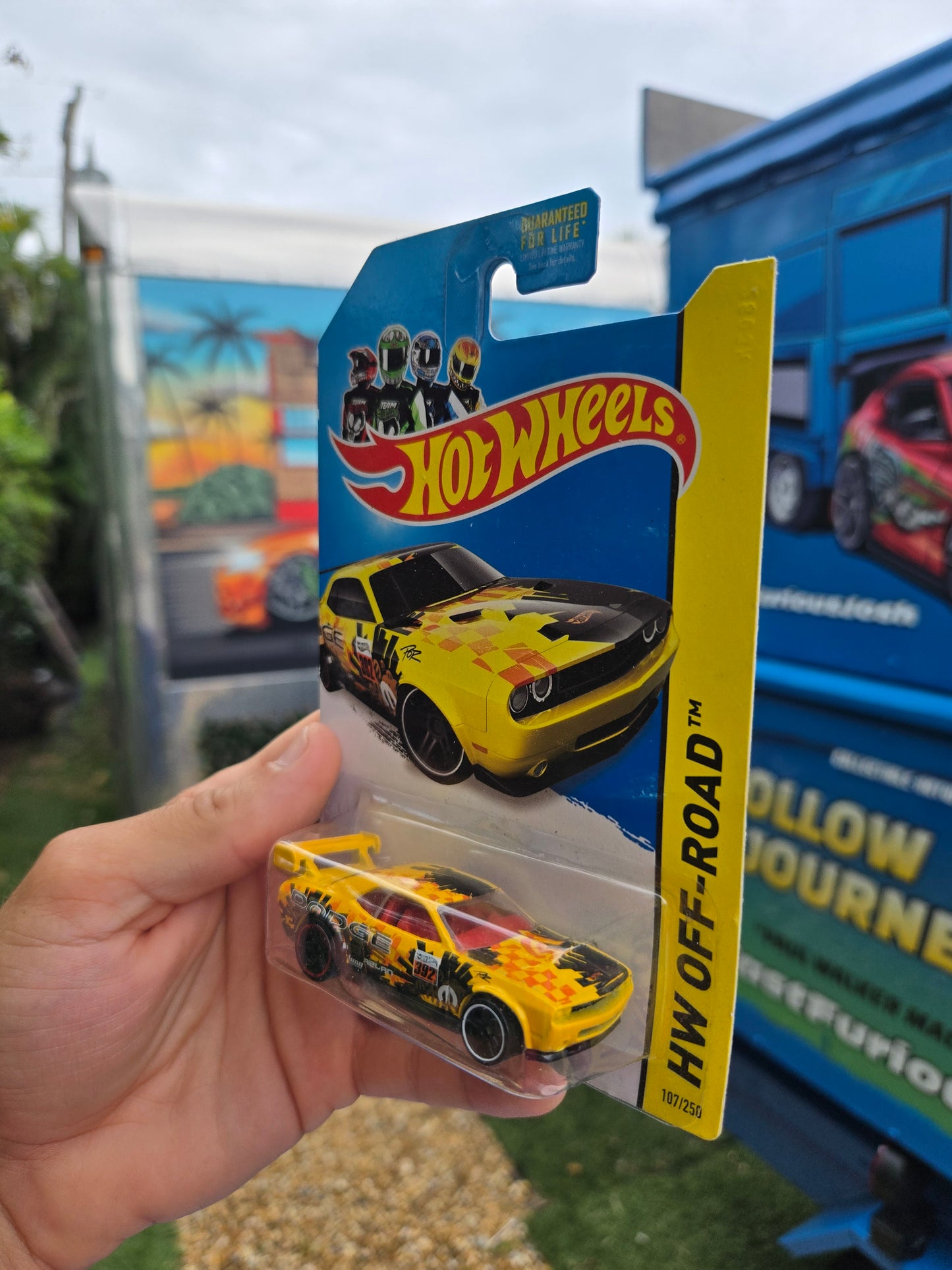 Dodge Challenger drift car - yellow