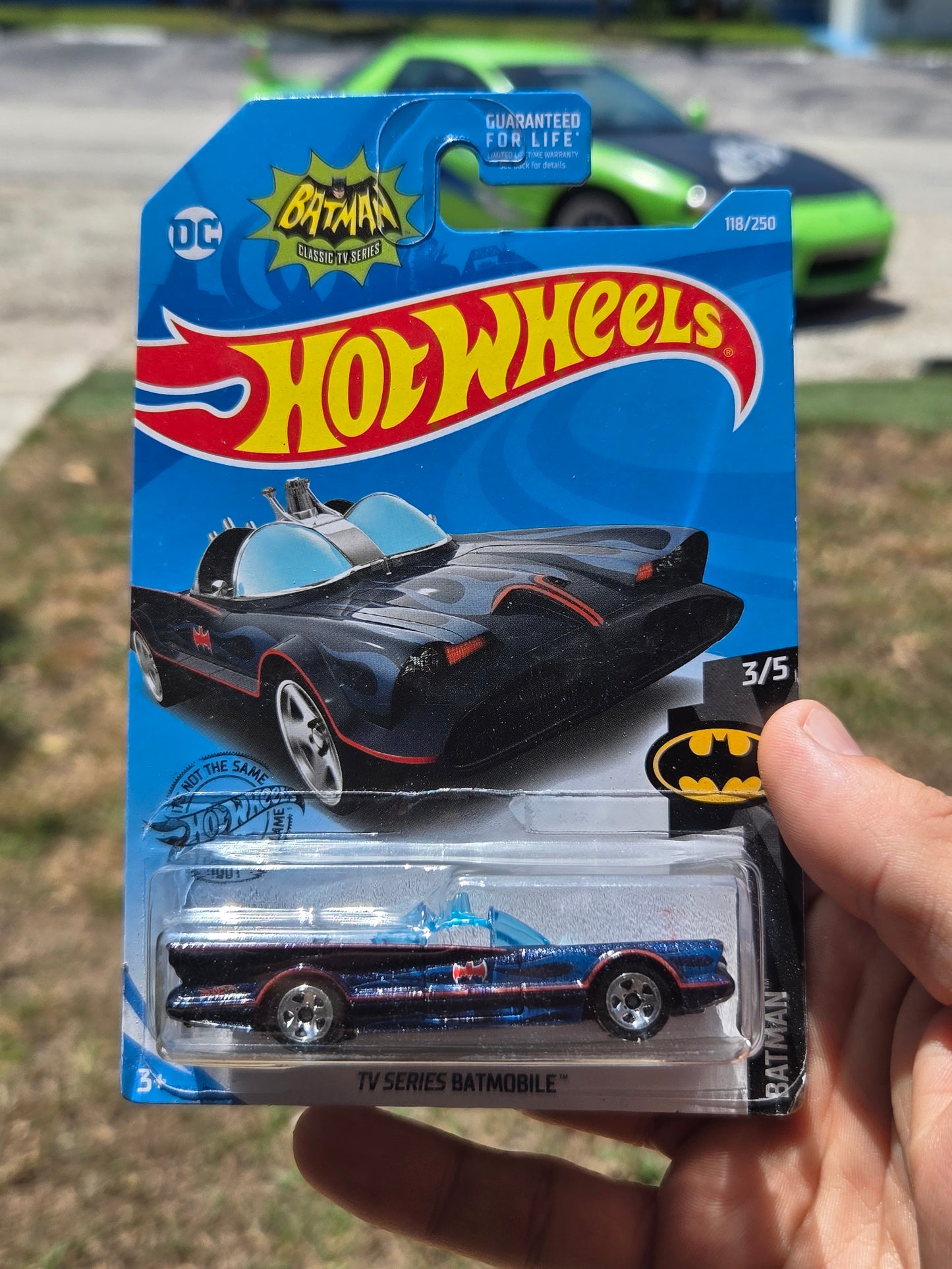 Batman TV series Batmobile-blue flames