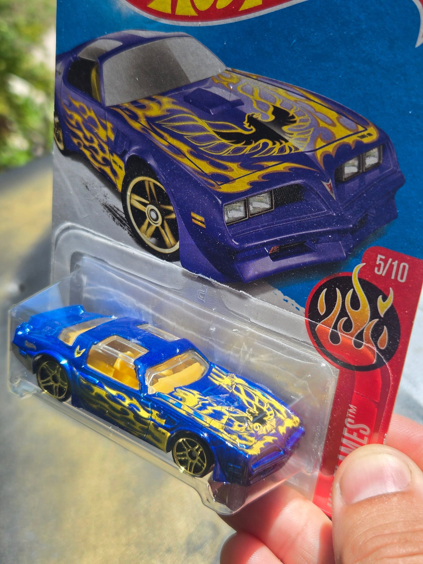 '77 Pontiac Firebird- blue flames