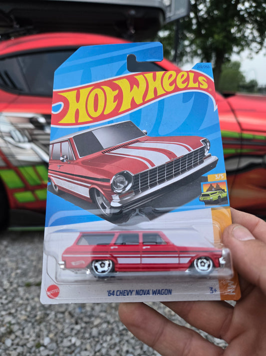 ‘64 Chevy Nova Wagon - red