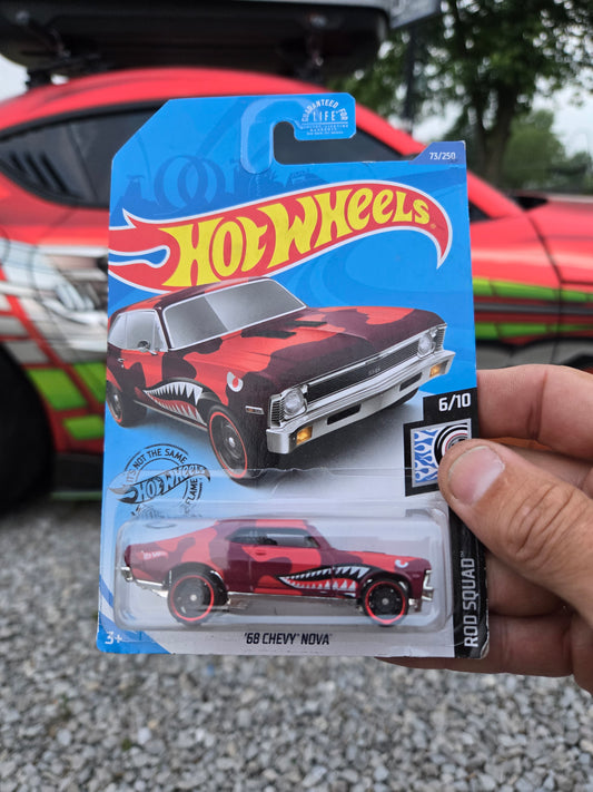 ‘68 Chevy nova - red shark