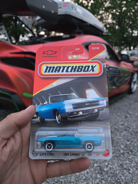 1969 Chevy Camaro SS convertible - blue