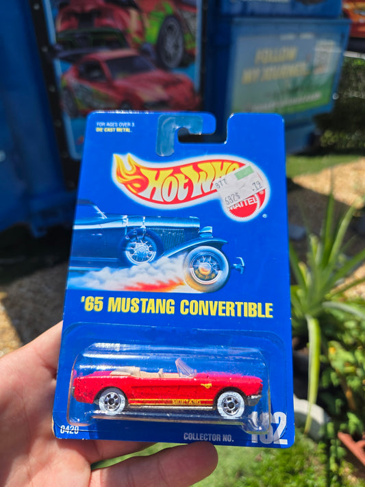 1965 Ford Mustang Convertible- red