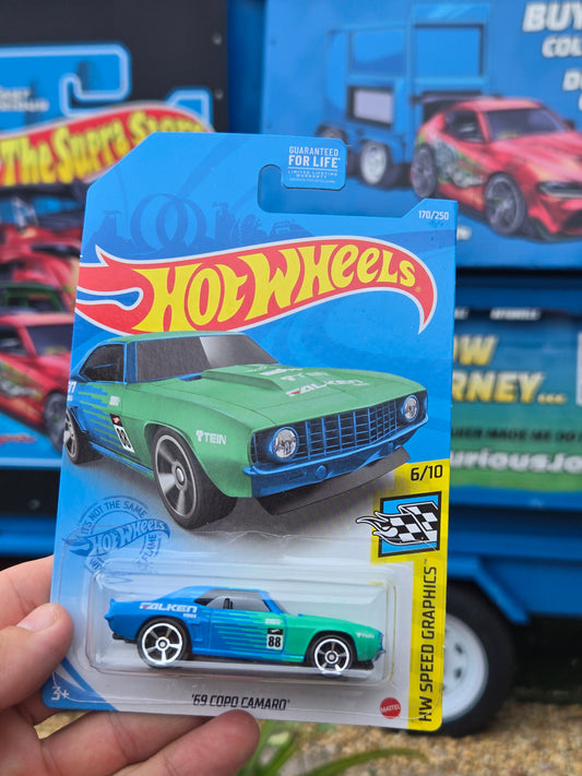 1969 Copo Camaro-blue and green
