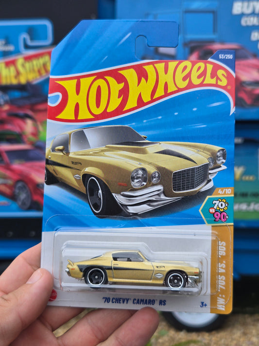 1970s Chevy Camaro RS gold