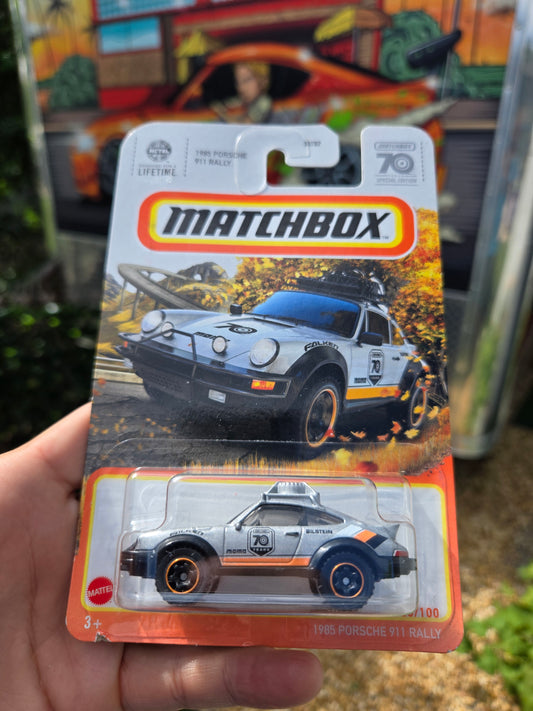 1985 Porsche 911 Rally - 70th Anniversary Matchbox