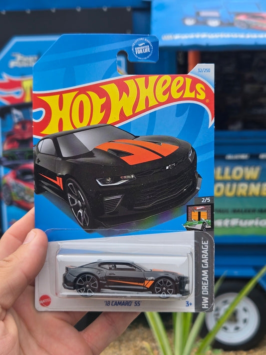 2018 Camaro SS, black and orange
