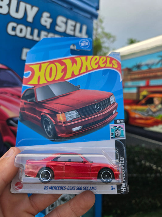 ‘89 Mercedes-Benz 560 SEC AMG - red