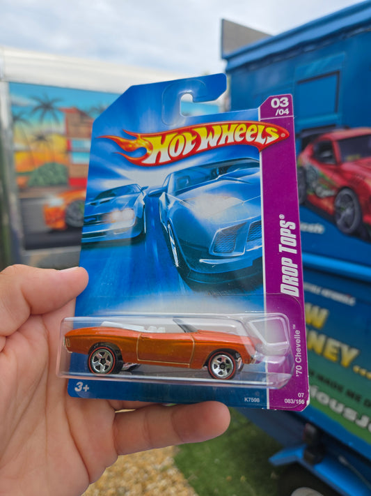 1970 Chevy Chevelle - orange convertible