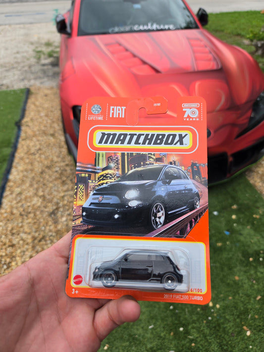 2019 Fiat 500 turbo - black