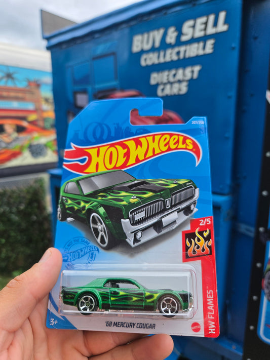 1968 Mercury cougar - green flames
