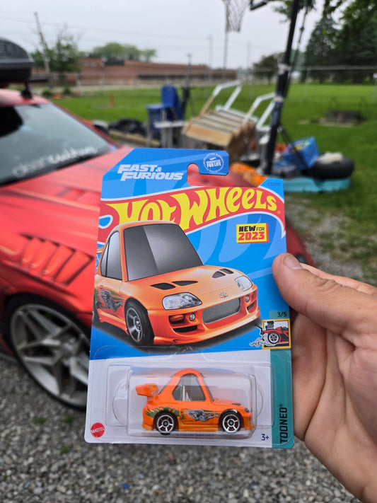 Toyota Supra Toond orange Fast and Furious