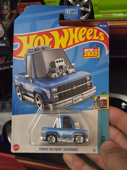 Tooned '83 Chevy Silverado- blue