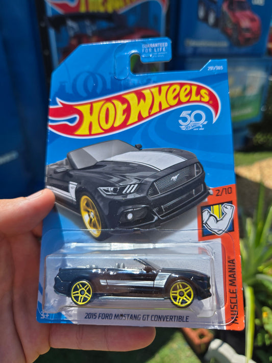 2015 Ford Mustang GT convertible- black