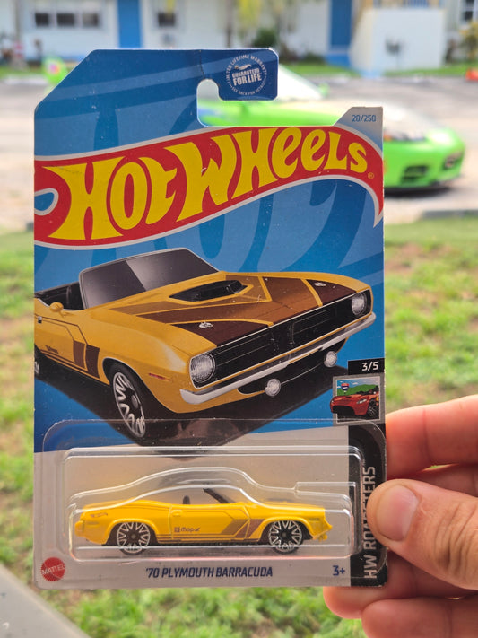 '70 Plymouth Barracuda convertible - yellow