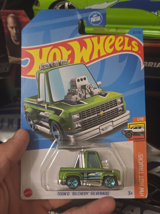 Tooned '83 Chevy Silverado-green