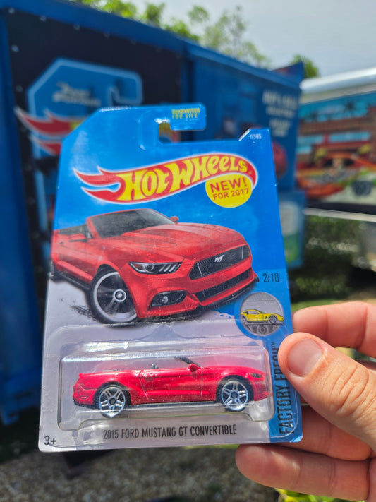 2015 Ford Mustang GT convertible- red