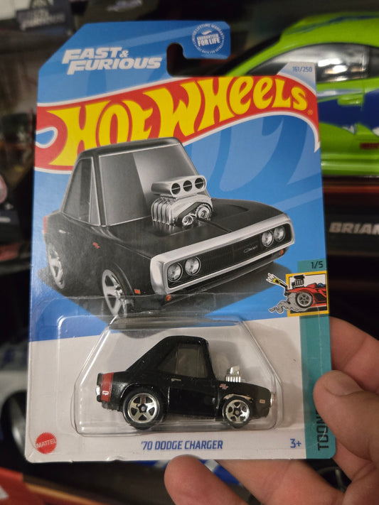 '70 Dodge Charger Tooned - black red strip