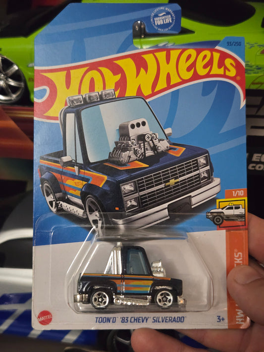 Tooned '83 Chevy Silverado- dark blue